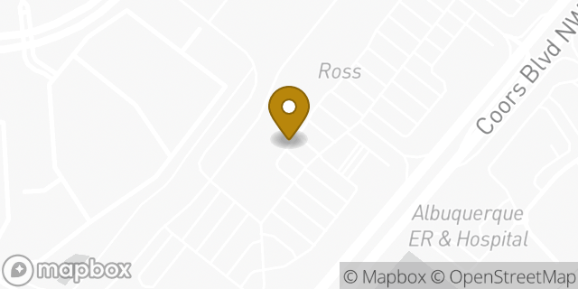 Map showing the location of Uber Albuquerque in Albuquerque, NM 87114