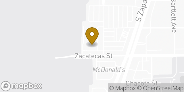 Map showing the location of AutoZone in Laredo, TX 78046
