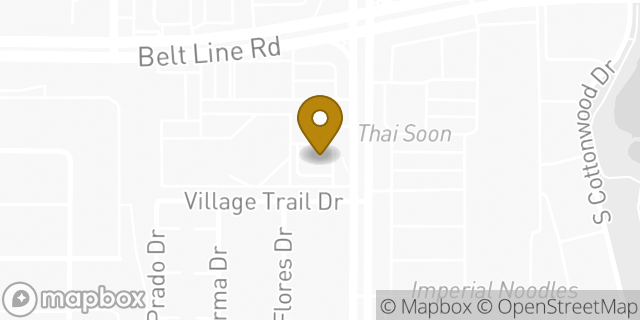 Map showing the location of Chipotle Mexican Grill in Dallas, TX 75254