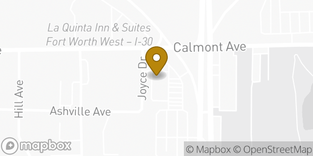 Map showing the location of Amazon Locker - Elise in Fort Worth, TX 76116