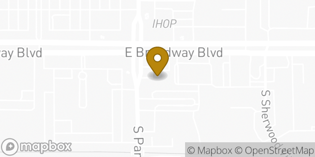 Map showing the location of Amazon Locker - Scaffold in Tucson, AZ 85710