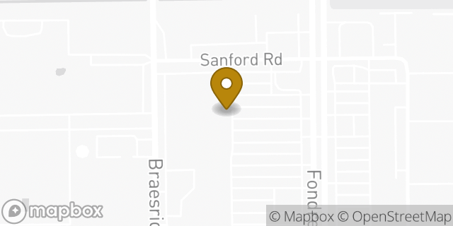 Map showing the location of Amazon Locker - Soy in Houston, TX 77096