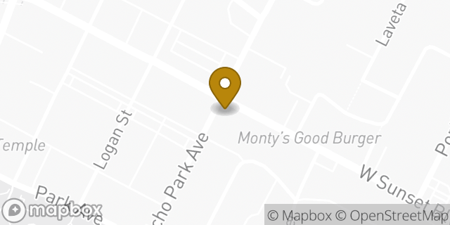 Map showing the location of bank of america in Los Angeles, CA 90026