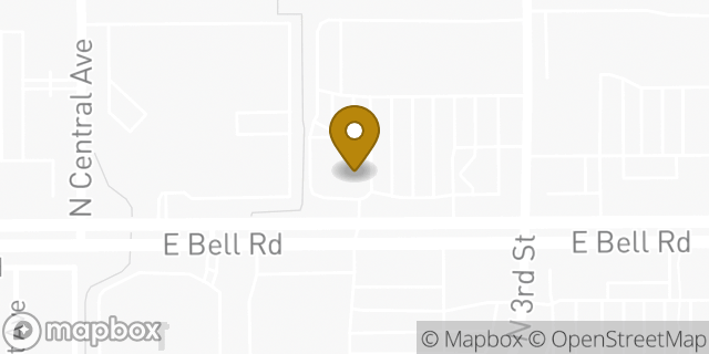 Map showing the location of Walgreens in Phoenix, AZ 85022
