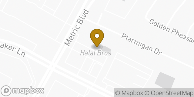 Map showing the location of Subway in Austin, TX 78758