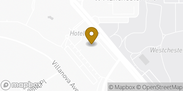 Map showing the location of Starbucks in Los Angeles, CA 90045