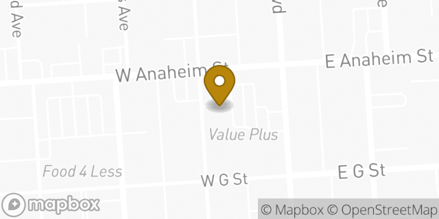 Map showing the location of Subway in Wilmington, CA 90744
