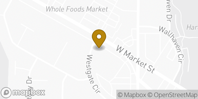 Map showing the location of Dunkin' in Akron, OH 44313