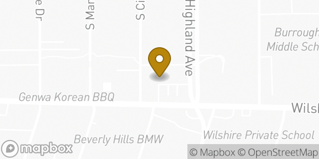 Map showing the location of Subway in Los Angeles, CA 90036