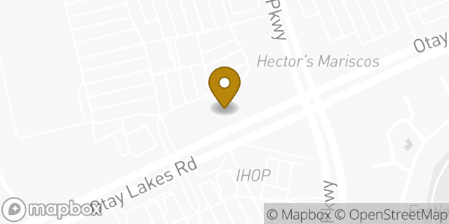 Map showing the location of Starbucks in Chula Vista, CA 91915