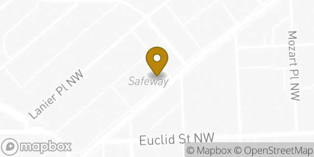 Map showing the location of Amazon Locker - Platinum in Washington, DC 20009