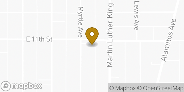 Map showing the location of Church of Christ Myrtle Ave in Long Beach, CA 90813