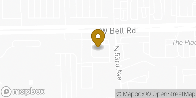 Map showing the location of Amazon Locker - Nabeelah in Glendale, AZ 85308