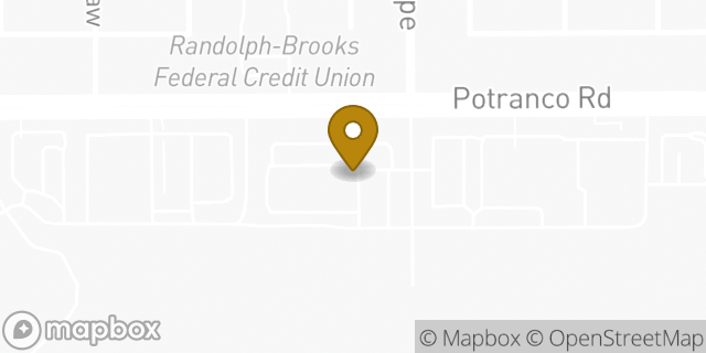 Map showing the location of Buffalo Wild Wings in San Antonio, TX 78251