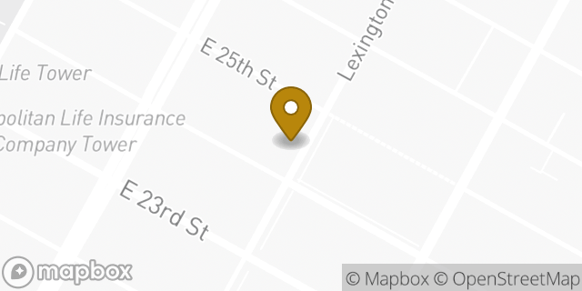 Map showing the location of Starbucks in New York, NY 10010