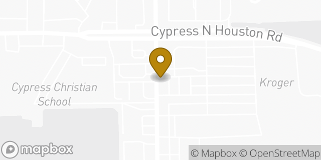 Map showing the location of ATM Kroger in Houston, TX 77070