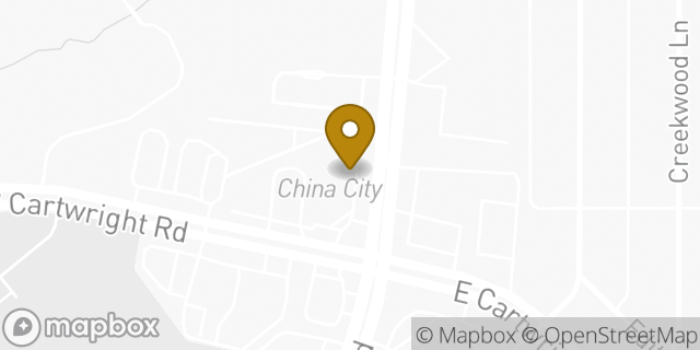 Map showing the location of Papa Johns Pizza in Mesquite, TX 75149