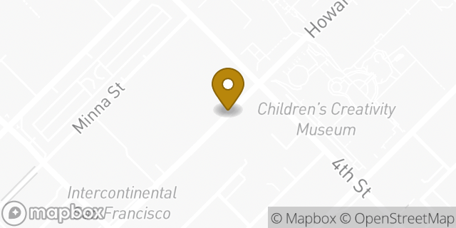 Map showing the location of Avis Car Rental in San Francisco, CA 94103
