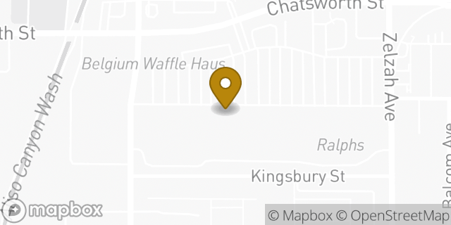 Map showing the location of Amazon Locker - Preeminence in Granada Hills, CA 91344