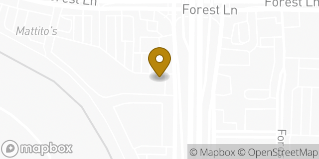Map showing the location of Chipotle Mexican Grill in Dallas, TX 75243
