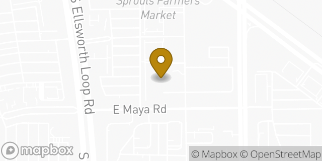 Map showing the location of HomeGoods in Queen Creek, AZ 85142