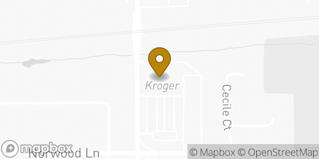 Map showing the location of Kroger in Arlington, TX 76013