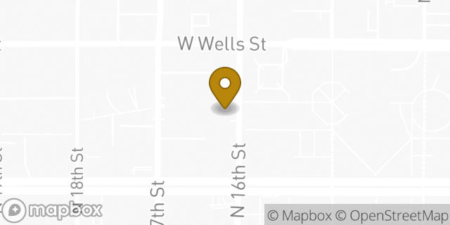 Map showing the location of Amazon Locker - Vance in Milwaukee, WI 53233