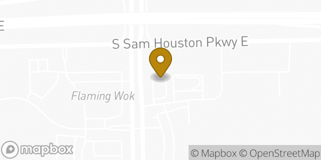 Map showing the location of Starbucks in Houston, TX 77075