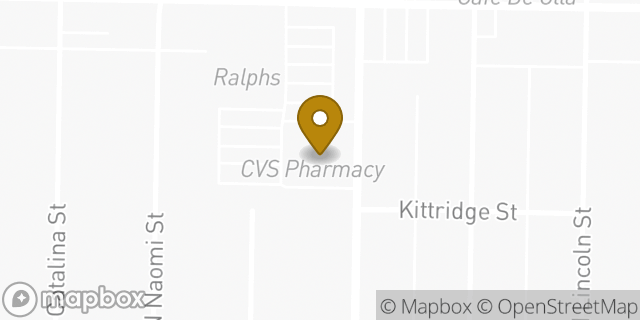 Map showing the location of CVS Pharmacy in Burbank, CA 91505