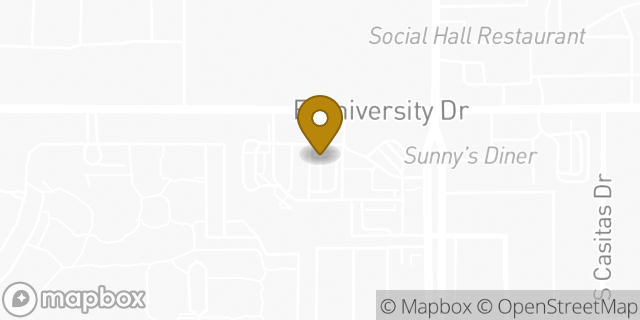 Map showing the location of McDonald's in Tempe, AZ 85281