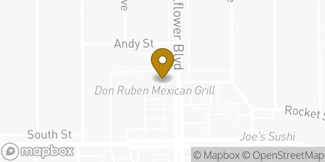 Map showing the location of Amazon Locker - Porcupine in Lakewood, CA 90713