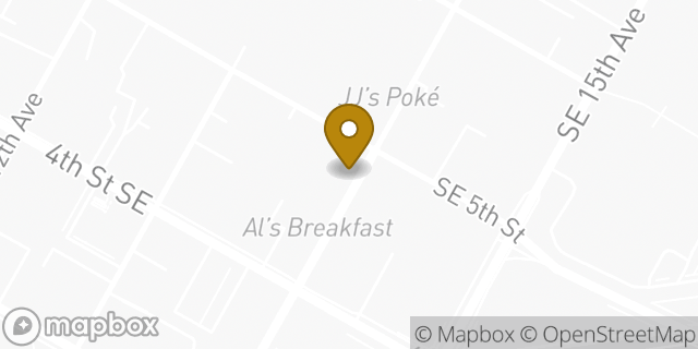 Map showing the location of Starbucks in Minneapolis, MN 55414