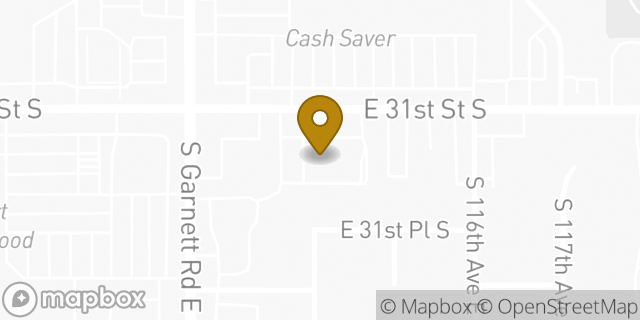 Map showing the location of ATM Walgreens in Tulsa, OK