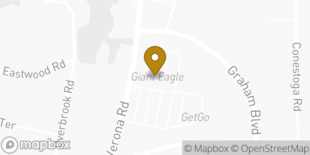 Map showing the location of Giant Eagle in Pittsburgh, PA 15235