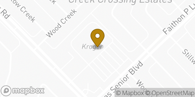 Map showing the location of Kroger in Mesquite, TX 75181