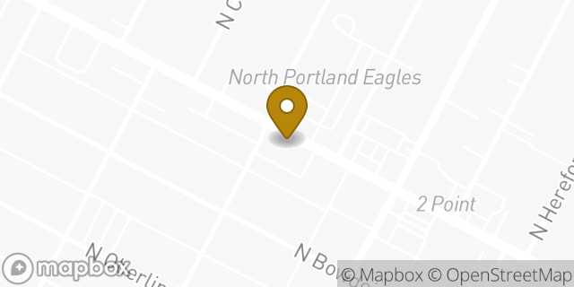 Map showing the location of Subway in Portland, OR 97203