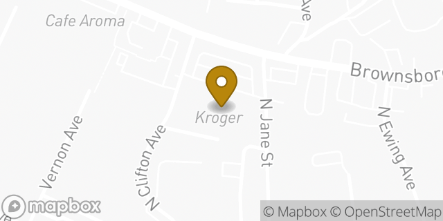 Map showing the location of Kroger in Louisville, KY 40206