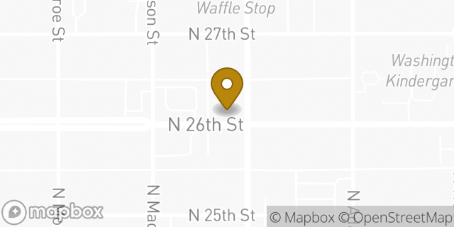 Map showing the location of Starbucks in Tacoma, WA 98407