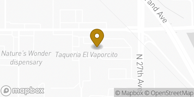 Map showing the location of Subway in Phoenix, AZ 85017