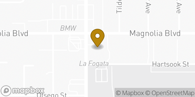 Map showing the location of AutoZone in Sherman Oaks, CA 91403
