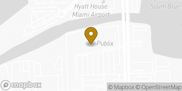 Map showing the location of Amazon Locker - Yrjo in Miami, FL 33126