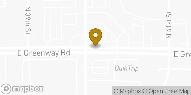 Map showing the location of Starbucks in Phoenix, AZ 85032