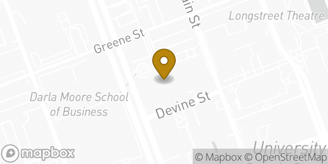 Map showing the location of Dunkin' in Columbia, SC 29208