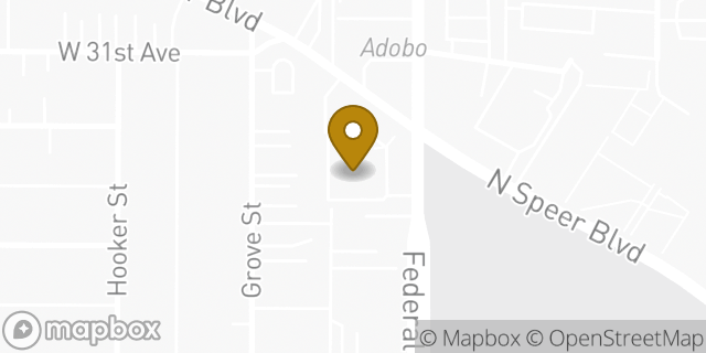 Map showing the location of ATM Walgreens in Denver, CO
