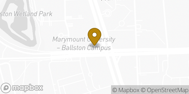 Map showing the location of Starbucks in Arlington, VA 22201