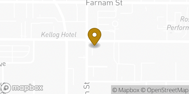 Map showing the location of Enterprise Rent-A-Car in Omaha, NE 68102