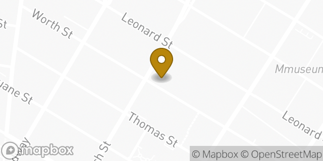 Map showing the location of Chase Bank in New York, NY 10013