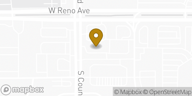 Map showing the location of Council & Reno in Oklahoma City, OK 73128