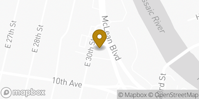 Map showing the location of Amazon Locker - Anderst in Paterson, NJ 07514