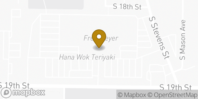 Map showing the location of Starbucks Coffee Company in Tacoma, WA 98405